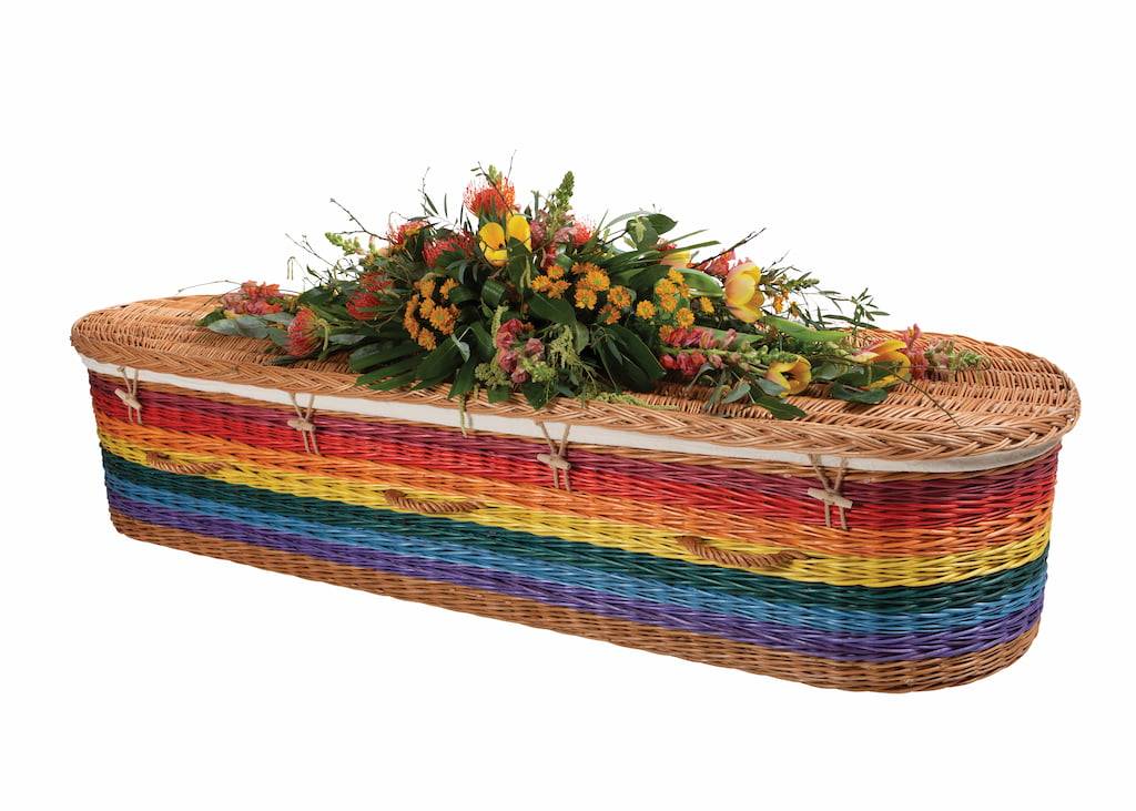 Somerset Willow Rainbow Curved Coffin